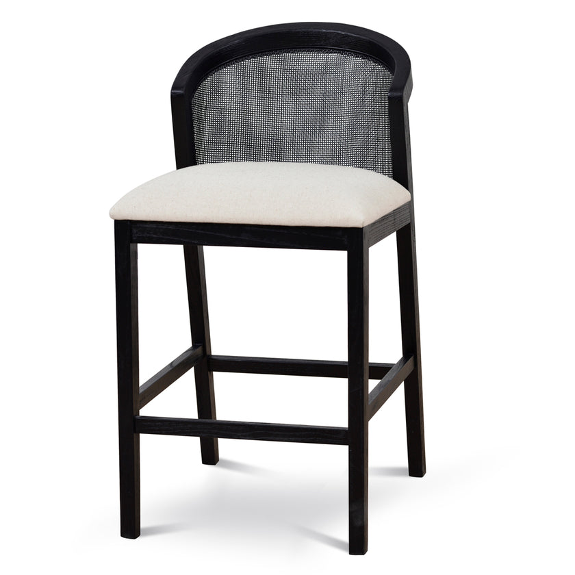 CBS10565-LJ Black Elm Barstool - Dawn Beige