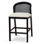 CBS10565-LJ Black Elm Barstool - Dawn Beige