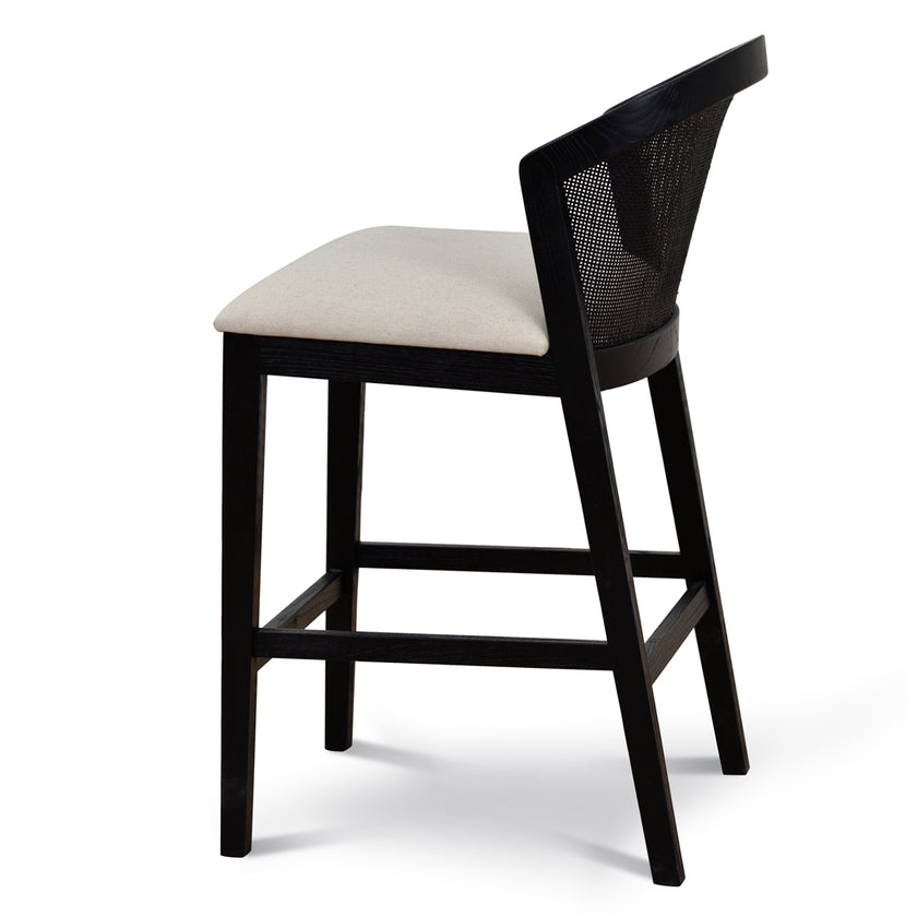 CBS10565-LJ Black Elm Barstool - Dawn Beige