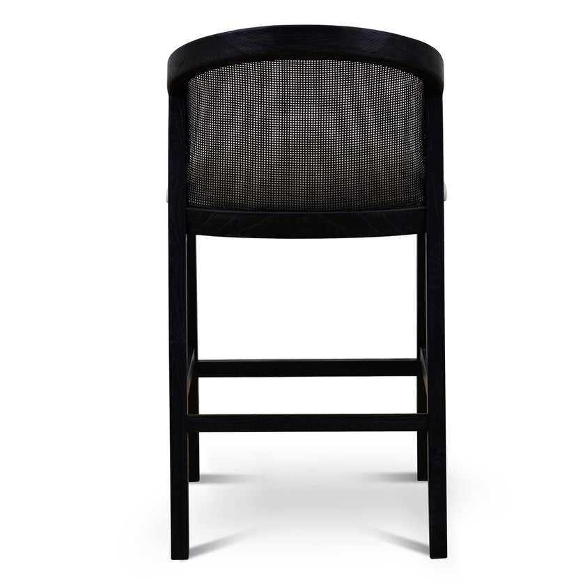 CBS10565-LJ Black Elm Barstool - Dawn Beige