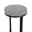 CBS8846-BS 68cm Black Bar Stool - Graphite Grey Boucle