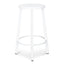 CBS8851-NHx2 65cm Timber Seat Bar Stool - White (Set of 2)