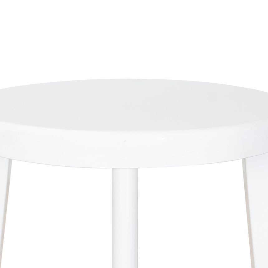 CBS8851-NHx2 65cm Timber Seat Bar Stool - White (Set of 2)