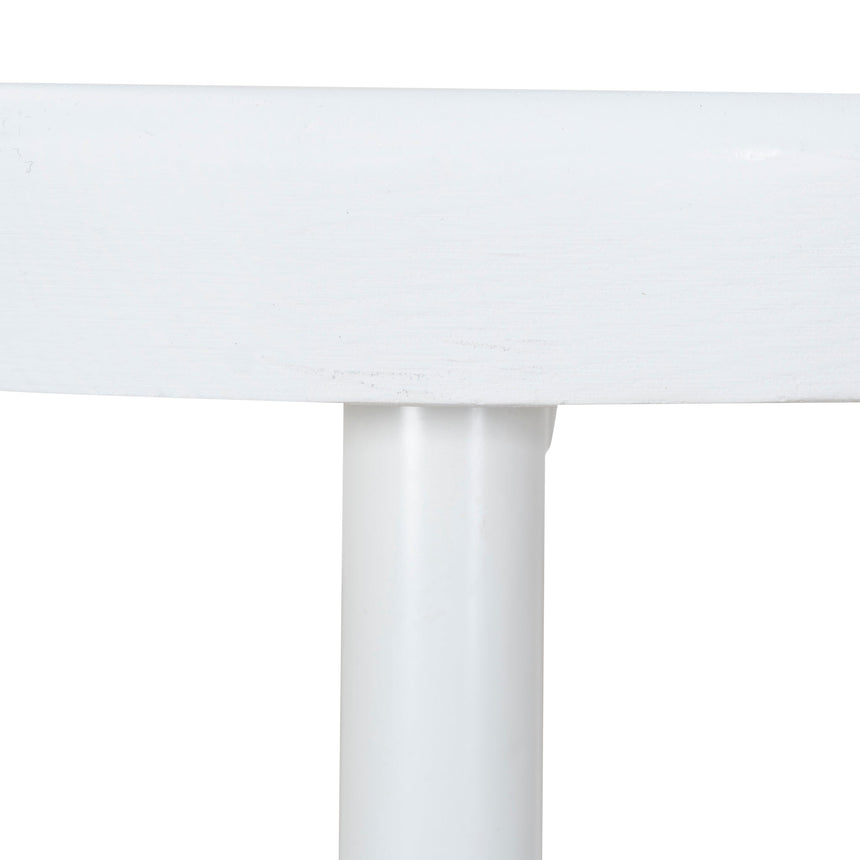 CBS8851-NHx2 65cm Timber Seat Bar Stool - White (Set of 2)