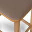 CBS8867-OW 67cm Natural Bar Stool - Mocha Brown