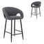 CBS8900-ST 65cm Bar Stool - Anthracite Grey Boucle (Set of 2)