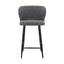 CBS8902-ST 65cm Bar Stool - Anthracite Grey Boucle (Set of 2)