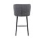 CBS8902-ST 65cm Bar Stool - Anthracite Grey Boucle (Set of 2)