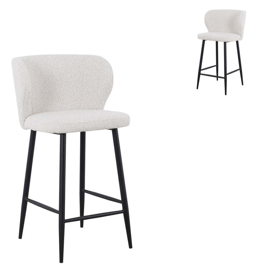 CBS8688-DR 65cm Bar Stool - Full White