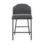 CBS8904-ST 65cm Bar Stool - Anthracite Grey Boucle (Set of 2)