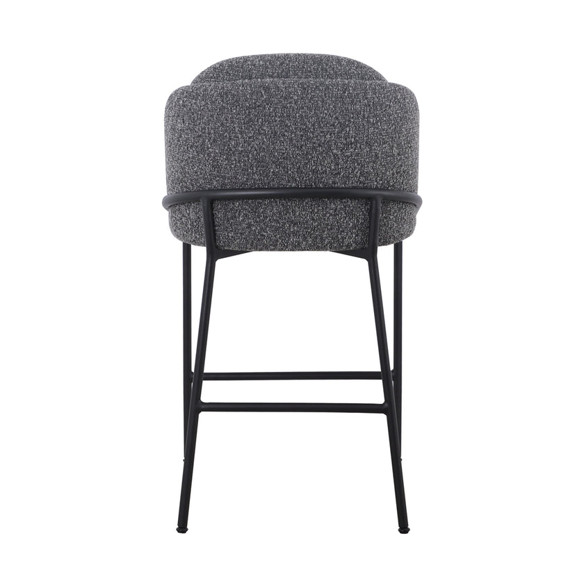 CBS8904-ST 65cm Bar Stool - Anthracite Grey Boucle (Set of 2)