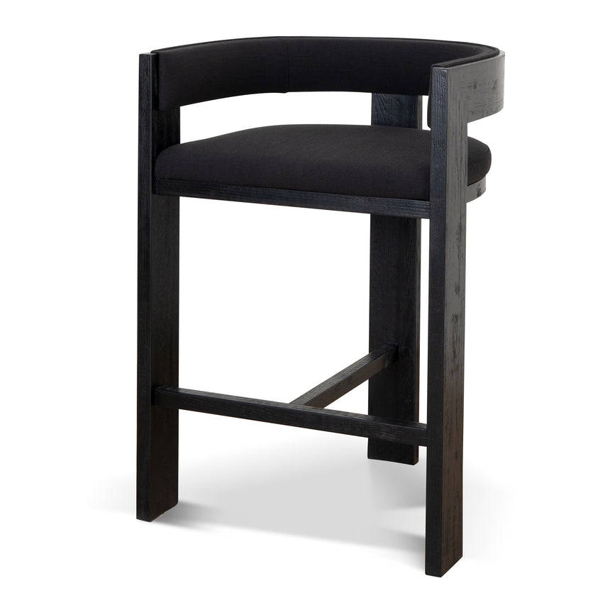 CDC8367-LJ Black ELM Dining Chair - Light Beige (Set of 2)