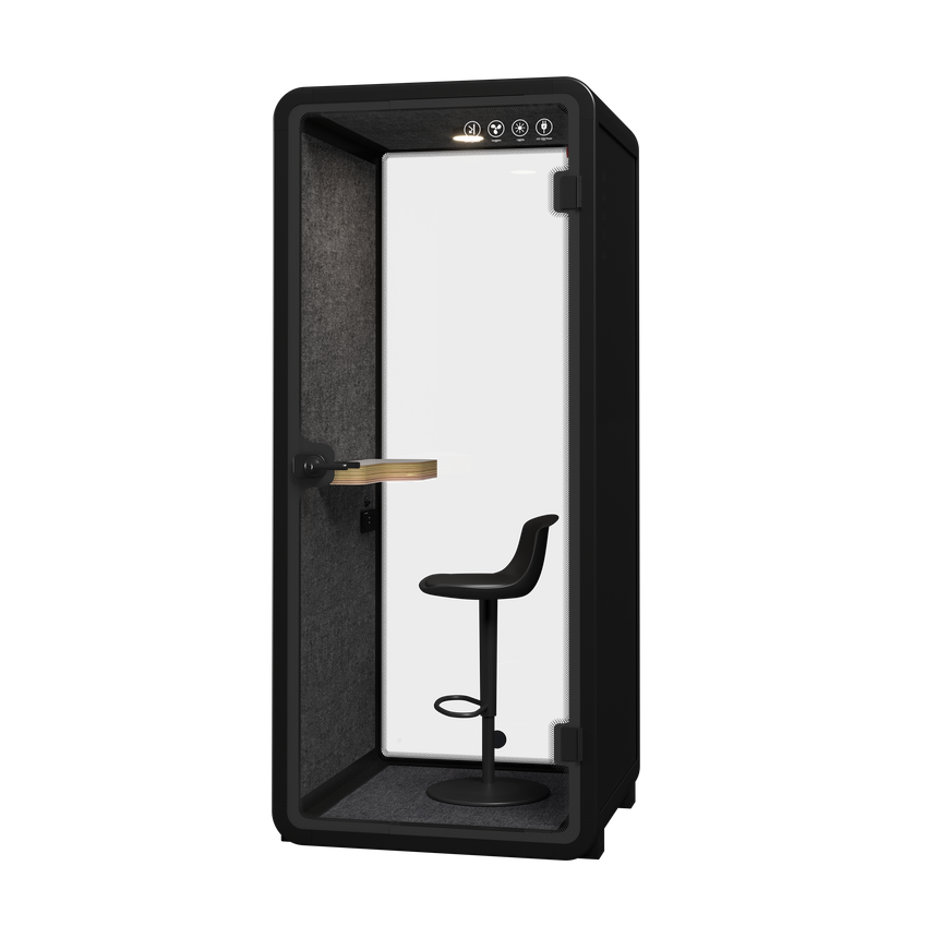 Silent Phone Booth Small Black by Humble Office