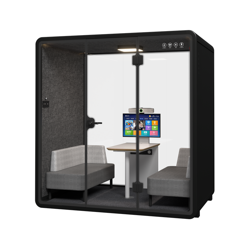 Silent Booth Medium Black by Humble Office