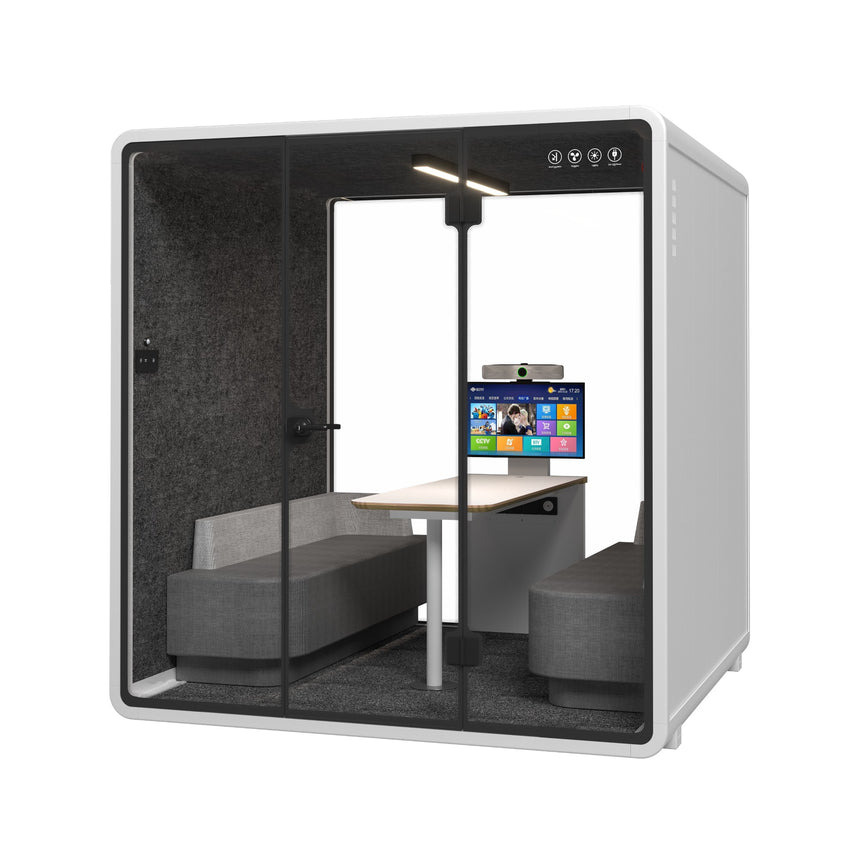 Silent Phone Booth Small Black by Humble Office