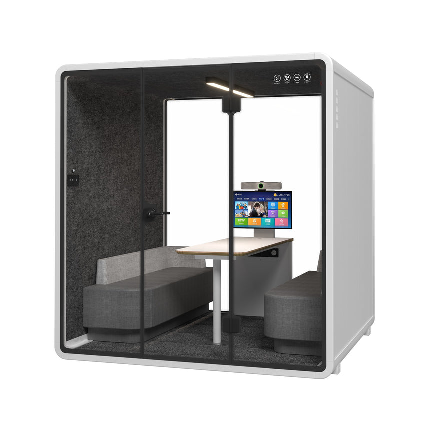 Silent Meeting Pod XL Black (4 Person) by Humble Office