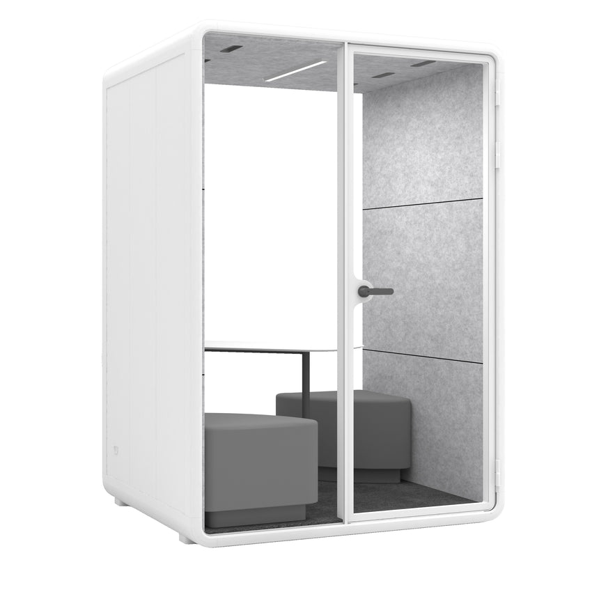 Evolve 2 Person Medium Office Pod - White By Humble Office