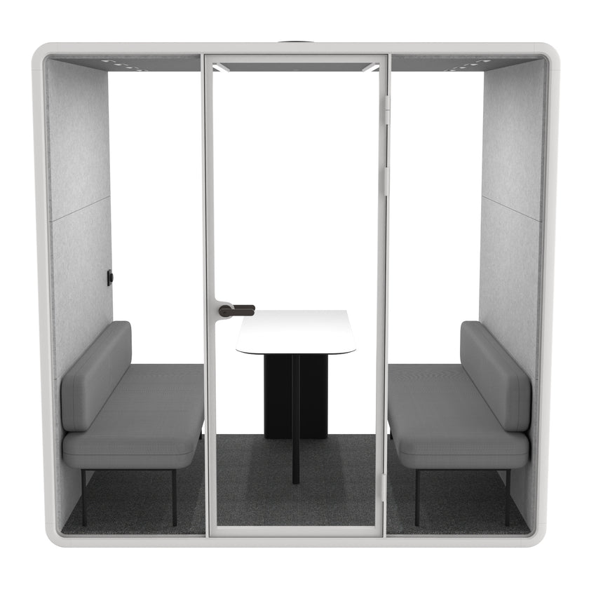 Evolve 4 Person Large Meeting Pod - White by Humble Office