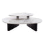 CCF10030-IG Marble Textured Glass Coffee Table - Black