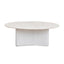 CCF10058-DW Nested Travertine Coffee Table - White