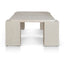 CCF10175-DW 1.26cm Travertine Coffee Table - Ivory Oat