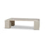 CCF10175-DW 1.26cm Travertine Coffee Table - Ivory Oat