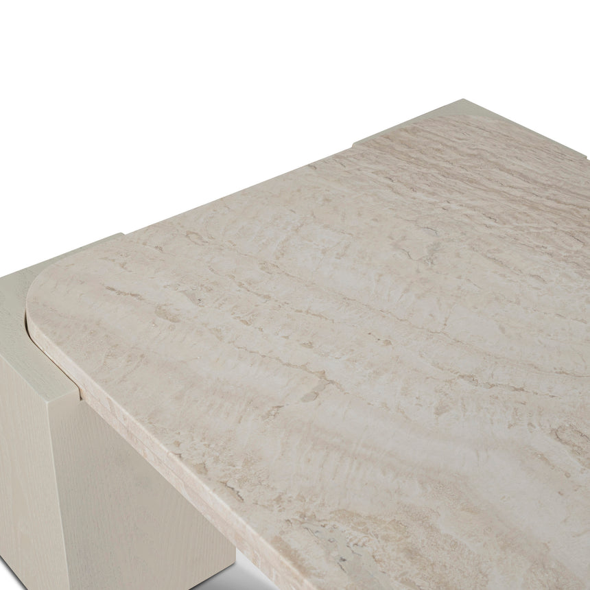 CCF10175-DW 1.26cm Travertine Coffee Table - Ivory Oat