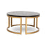 CCF10199-VN Nested Coffee Table - Peppercorn and Brass