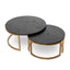 CCF10199-VN Nested Coffee Table - Peppercorn and Brass