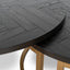 CCF10199-VN Nested Coffee Table - Peppercorn and Brass