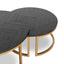 CCF10199-VN Nested Coffee Table - Peppercorn and Brass