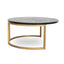 CCF10199-VN Nested Coffee Table - Peppercorn and Brass