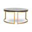 CCF10199-VN Nested Coffee Table - Peppercorn and Brass