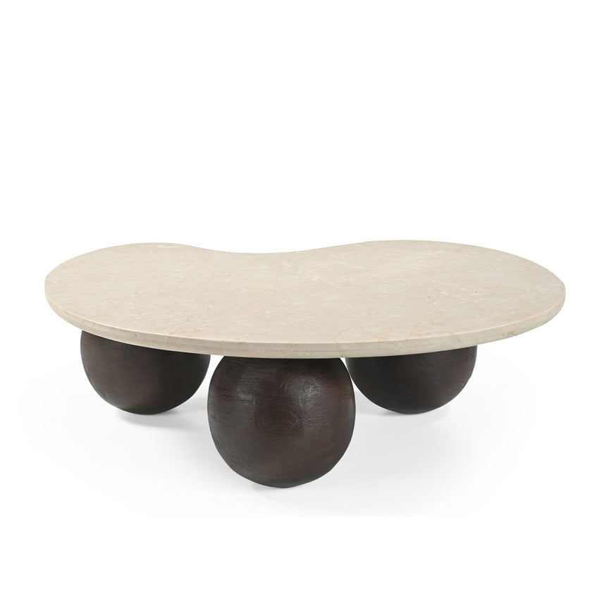 CCF10210-RB 1.04m Marble Coffee Table - Walnut