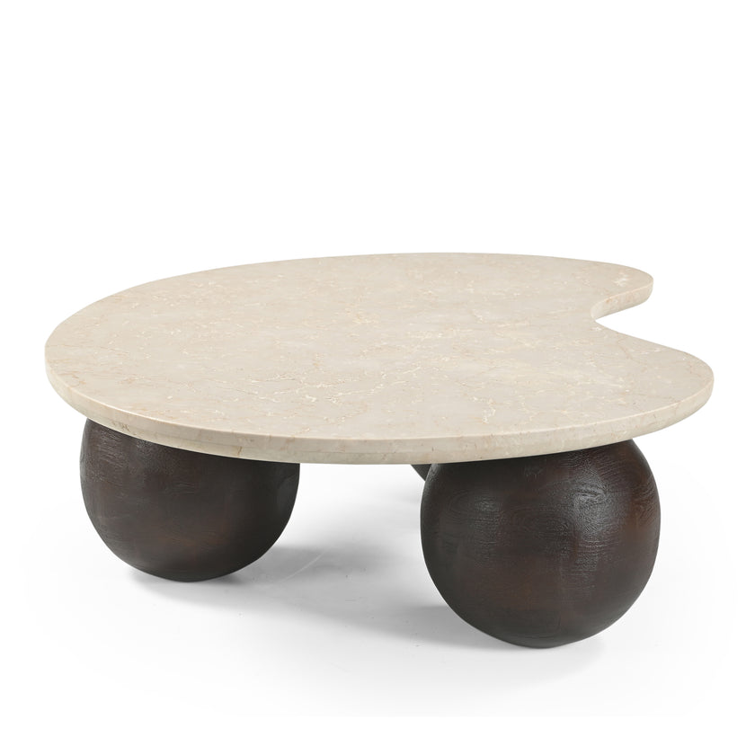 CCF10210-RB 1.04m Marble Coffee Table - Walnut