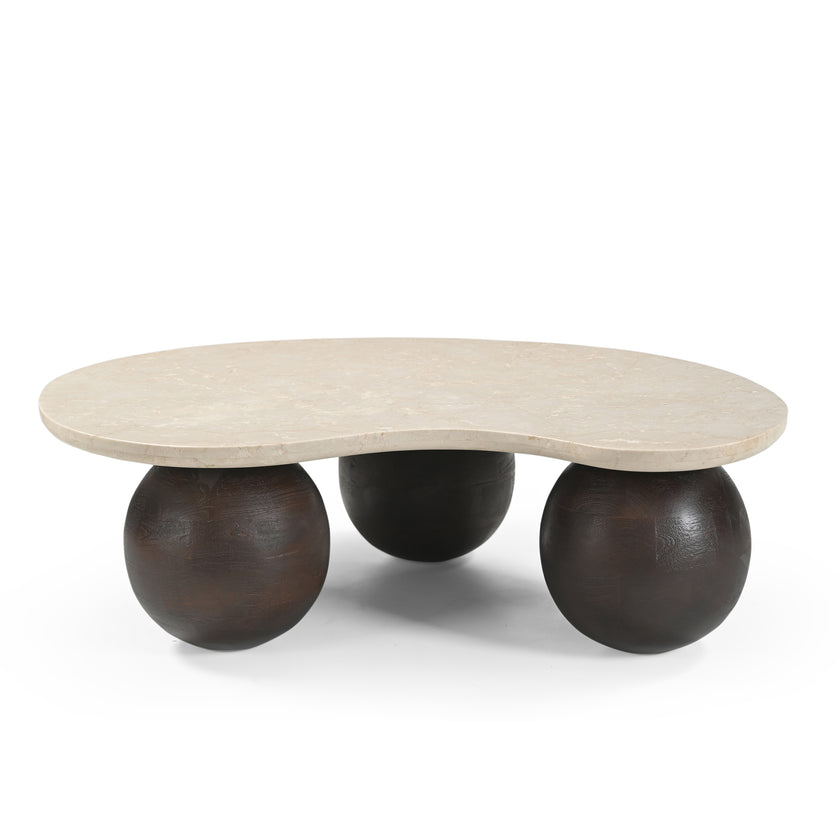 CCF10210-RB 1.04m Marble Coffee Table - Walnut