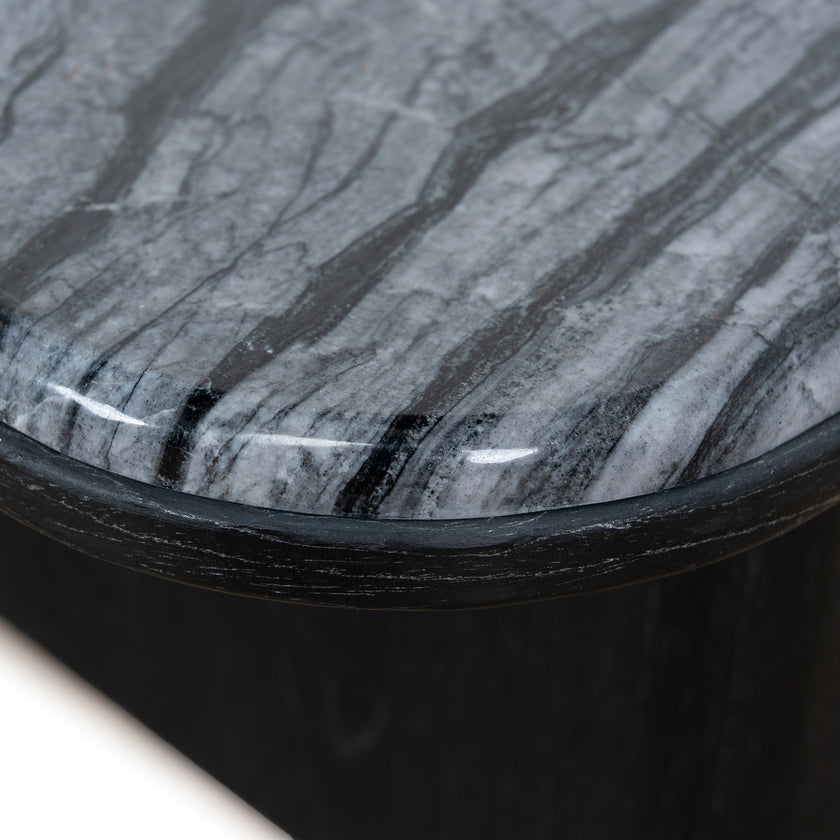 Ex Display - CCF10612-MK 1.2m Marble Coffee Table - Black