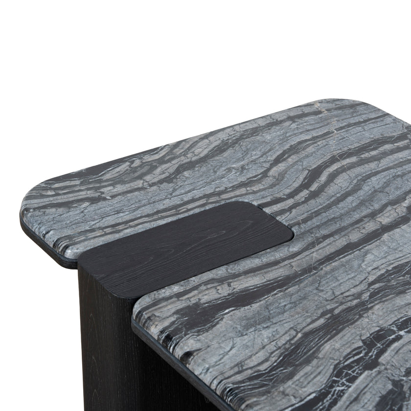 Ex Display - CCF10612-MK 1.2m Marble Coffee Table - Black