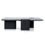 Ex Display - CCF10612-MK 1.2m Marble Coffee Table - Black
