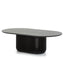 CCF10677-CU 1.3m Oval Coffee Table - Black Stain