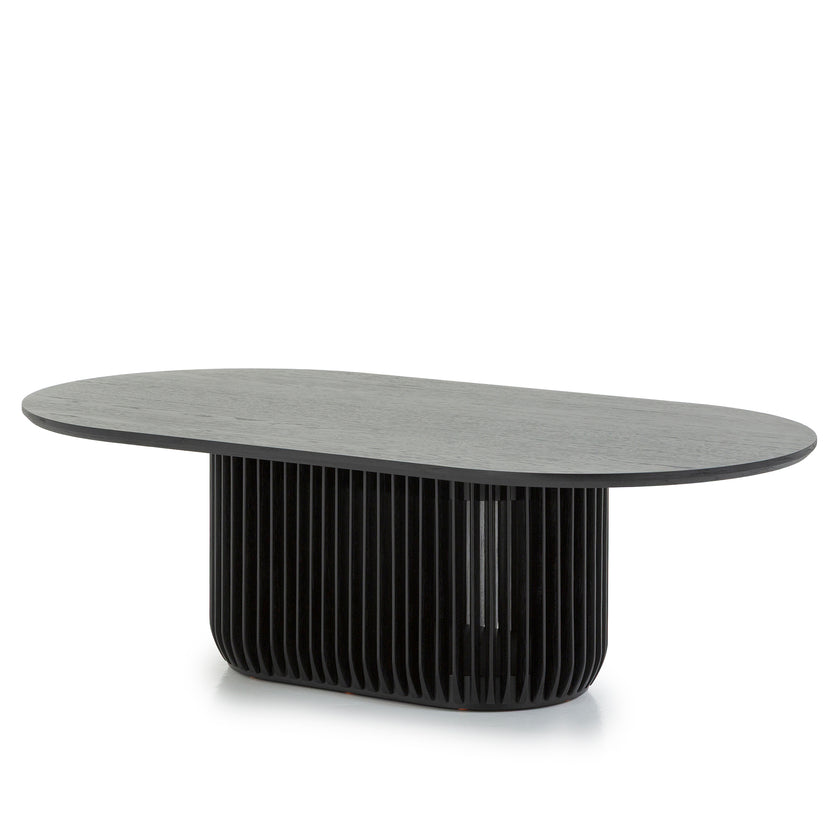 CCF10677-CU 1.3m Oval Coffee Table - Black Stain