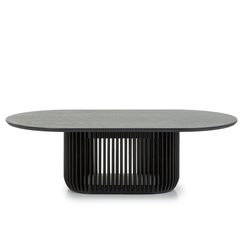 CCF10677-CU 1.3m Oval Coffee Table - Black Stain