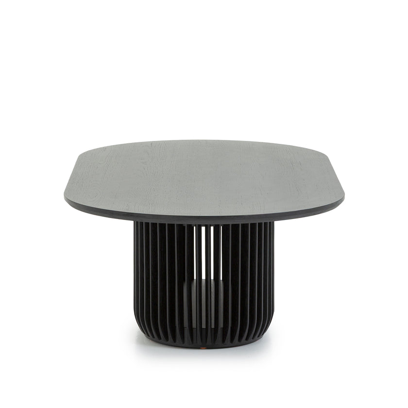 CCF10677-CU 1.3m Oval Coffee Table - Black Stain