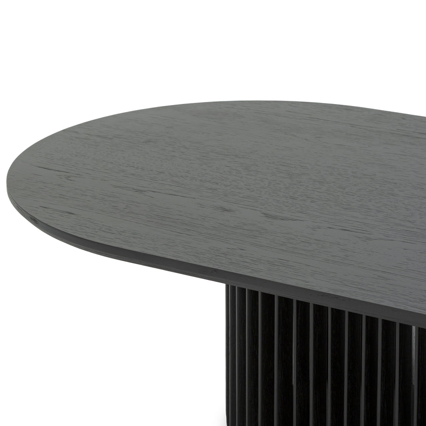 CCF10677-CU 1.3m Oval Coffee Table - Black Stain