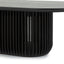 CCF10677-CU 1.3m Oval Coffee Table - Black Stain