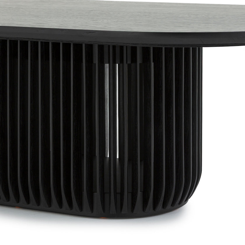 CCF10677-CU 1.3m Oval Coffee Table - Black Stain
