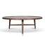 CCF10939-CN 1.1m Wooden Round Coffee Table - Walnut