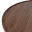 CCF10939-CN 1.1m Wooden Round Coffee Table - Walnut
