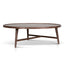 CCF10939-CN 1.1m Wooden Round Coffee Table - Walnut