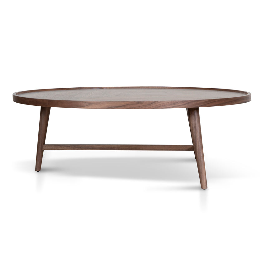 CCF10939-CN 1.1m Wooden Round Coffee Table - Walnut